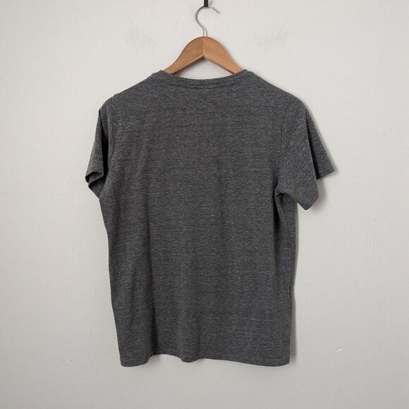 Cinq a Sept heathered grey black graphic Looking For L'Amour short sleeve tee - Picture 5 of 6